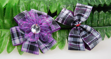 Elbise / Hediyeler İçin Özel Baskılı Grogren Kurdele Tartan / Izgara Şerit Dekorasyon Yayları