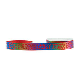 Kişiselleştirilmiş Gökkuşağı Renkli Şerit, 13mm Polyester Grogren Kurdele