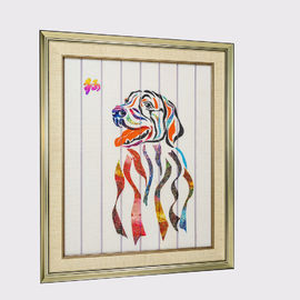 Çin Zodyak Çerçeveli Sanat Oniki Hayvanlar Köpek Ev Dekor Şerit Boyama Dekoratif Duvar Asma Asmak için Hazır