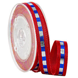 Dar Kırmızı Polyester 10MM Baskı Dokuma Bant